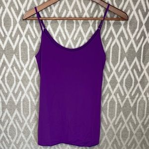 Jockey Top Spaghetti Strap Tank Small Purple